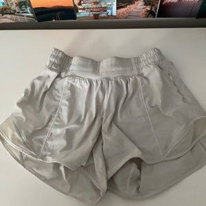 white lululemon hottie hot shorts